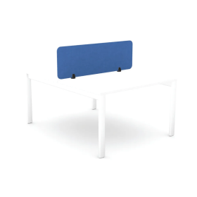 5 Star Desk Mounted Screen 1190mm x 12mm x 400mm Blue KF70119 F