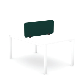 5 Star Desk Mounted Screen 1190mm x 12mm x 400mm Green KF70120 F