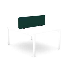 5 Star Desk Mounted Screen 1390mm x 12mm x 400mm Green KF70123 F
