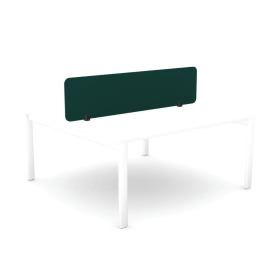 5 Star Desk Mounted Screen 1590mm x 12mm x 400mm Green KF70126 F