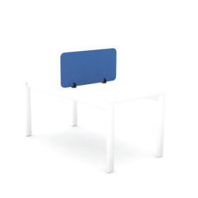 5 Star Desk Mounted Screen 790mm x 12mm x 400mm Blue KF70116 F