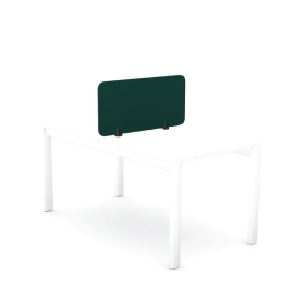 5 Star Desk Mounted Screen 790mm x 12mm x 400mm Green KF70117 F