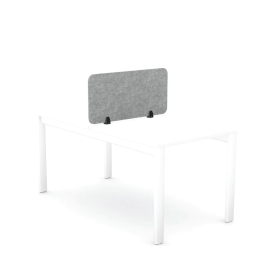 5 Star Desk Mounted Screen 790mm x 12mm x 400mm Grey KF70115 F