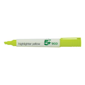 5 Star Eco Highlighter Yellow 10 Pack 463284 F