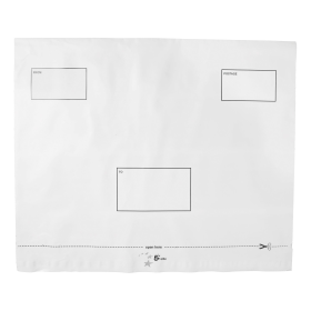 5 Star Elite DX Bags Lightweight Self Seal Waterproof 450mm x 320mm 50mm Flap White 100 Pack 463372 F