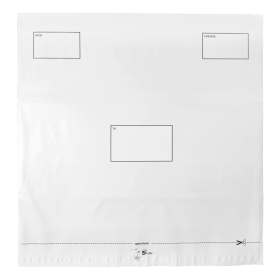 5 Star Elite DX Bags Lightweight Self Seal Waterproof 470mm x 430mm 50mm Flap White 100 Pack 463370 F