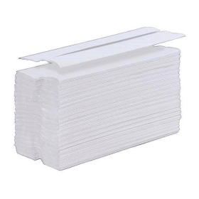 5 Star Facilities Hand Towel C Fold 1 Ply Recycled 230mm x 310 White 12 Pack 452570 F