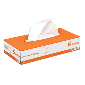 5 Star Facilities Luxury Facial Tissues Box 2 Ply 100 Sheets White 36 Pack 452576 F