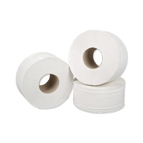 5 Star Facilities Mini Jumbo Toilet Roll 1 Ply 12 Pack 284015 F