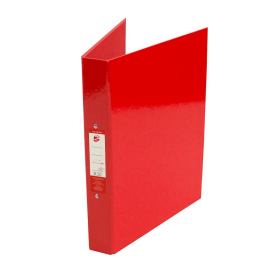 5 Star Office 2 O Ring Binder 25mm A4 Red 10 Pack 148093 F