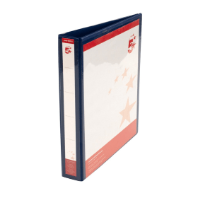 5 Star Office A4 25mm 4D Presentation Ring Binder Blue 10 Pack 933015 364003 F