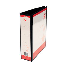 5 Star Office A4 58mm Presentation Lever Arch File Polypropylene Black 814283 880027 F