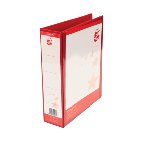 5 Star Office A4 58mm Presentation Lever Arch File Polypropylene Red 814276 880026 F