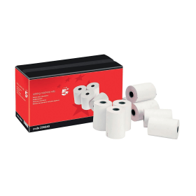 5 Star Office Adding Machine Paper Rolls 57mm x 24m White 20 Pack 170494 F