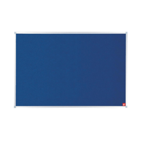 5 Star Office Blue Felt Noticeboard with Fixings and Aluminium Trim 1200mm x 900mm 125815 F