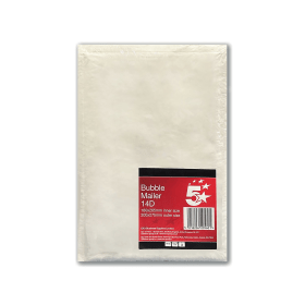 5 Star Office Bubble Mailer Size 14D 170mm x 265mm Internal White 3 Pack 914303 F