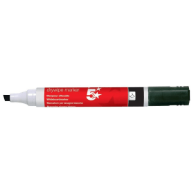 5 Star Office Drywipe Markers Xylene Toluene free Chisel Tip 2 5mm Line Black 12 Pack 477411 F