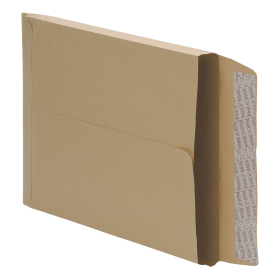 5 Star Office Envelopes Gusset 25mm Peel and Seal 115gsm C4 Manilla 125 Pack 140107 F