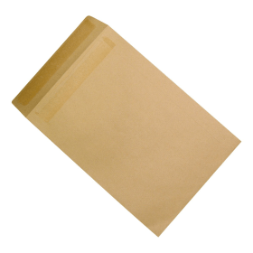 5 Star Office Envelopes Recycled Pocket Peel and Seal 115gsm 381mm x 254mm Manilla 250 Pack 115858 F