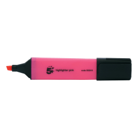 5 Star Office Highlighter Pink 12 Pack 139228 F
