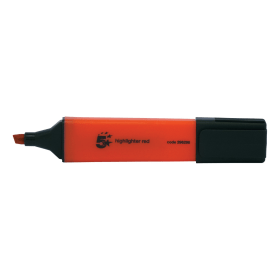 5 Star Office Highlighter Red 12 Pack 102395 F