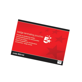 5 Star Office Laminating Pouches 250 Micron Gloss 100 Pack 119838 F