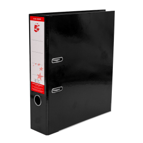 5 Star Office Lever Arch File A4 Black 10 Pack 423695 103429 F