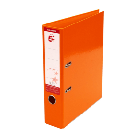5 Star Office Lever Arch File A4 Orange 10 Pack 477409 F