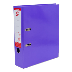 5 Star Office Lever Arch File A4 Purple 10 Pack 939907 477408 F