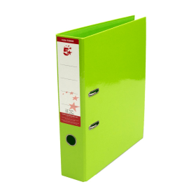 5 Star Office Lever Arch File Foolscap Green 10 Pack 332926 124787 F