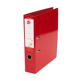 5 Star Office Lever Arch File Foolscap Red 10 Pack 113095 F