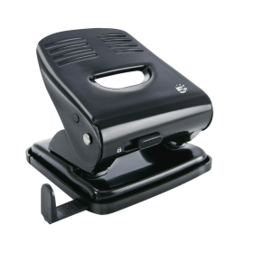 5 Star Office Metal with Plastic Base 2 Hole Punch Black 145850 F