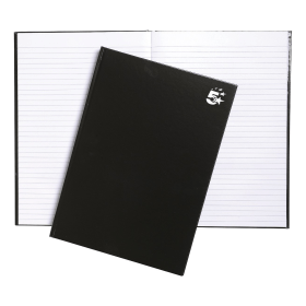 5 Star Office Notebook Ruled 160 Pages A4 Black 5 Pack 930280 284161 F