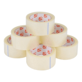 5 Star Office Packaging Tape 48mm x 66m Clear 6 Pack 284083 F