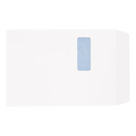 5 Star Office Peel and Seal C4 Windowed Pocket Envelope 90gsm White 250 Pack H90027 161334 F