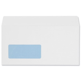 5 Star Office Peel and Seal DL Windowed Wallet Envelope 100gsm White 500 Pack 129739 F
