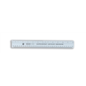 5 Star Office Plastic Ruler Metric Imperial Markings 300mm Blue 10 Pack 364014 F