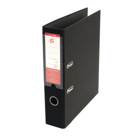 5 Star Office Premium Polypropylene Lever Arch File A4 Black 10 Pack 340336 105902 F