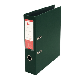 5 Star Office Premium Polypropylene Lever Arch File A4 Green 10 Pack 340360 117875 F