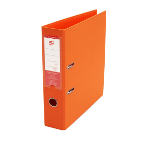 5 Star Office Premium Polypropylene Lever Arch File A4 Orange 10 Pack 483342 F