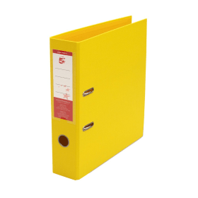 5 Star Office Premium Polypropylene Lever Arch File A4 Yellow 10 Pack 340379 133136 F