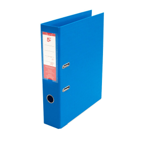 5 Star Office Premium Polypropylene Lever Arch File Foolscap Blue 10 Pack 125600 F