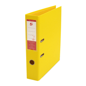 5 Star Office Premium Polypropylene Lever Arch File Foolscap Yellow 10 Pack 913217 131412 F