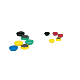 5 Star Office Round Plastic Covered Magnets 25mm Assorted 10 Pack 122408 F