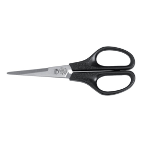 5 Star Office Scissors 140mm Stainless Steel Blades ABS Handles Black 902436 100106 F