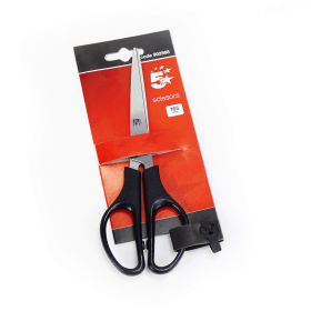 5 Star Office Scissors 165mm Stainless Steel Blades PP Handles Black 157182 F