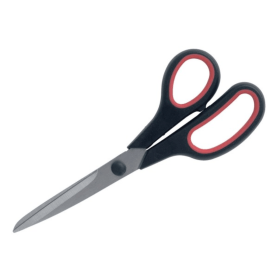 5 Star Office Scissors 210mm Stainless Steel Blades Black Red 115989 F