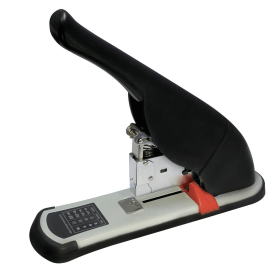 5 Star Office Stapler Heavy Duty Office Lever Arm All Steel Capacity 100 Sheets Black 918664 127457 F