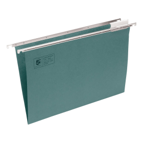 5 Star Office Suspension File with Tabs and Inserts A4 Green 50 Pack 129077 F
