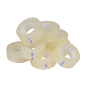 5 Star Office Tape Roll 18mm x 33m Clear 8 Pack 107729 F